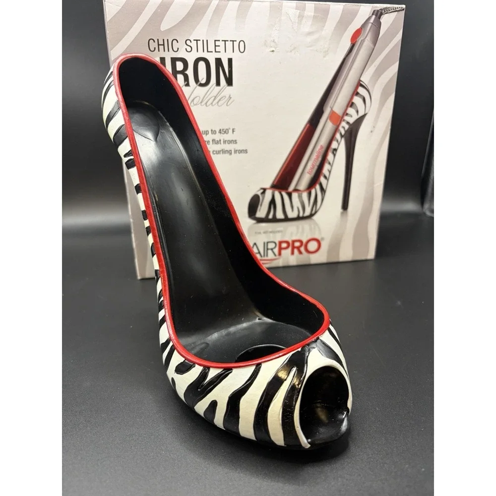 Chic Stiletto Conair Professional Zebra Print High Heel Curling Iron Holder Hair